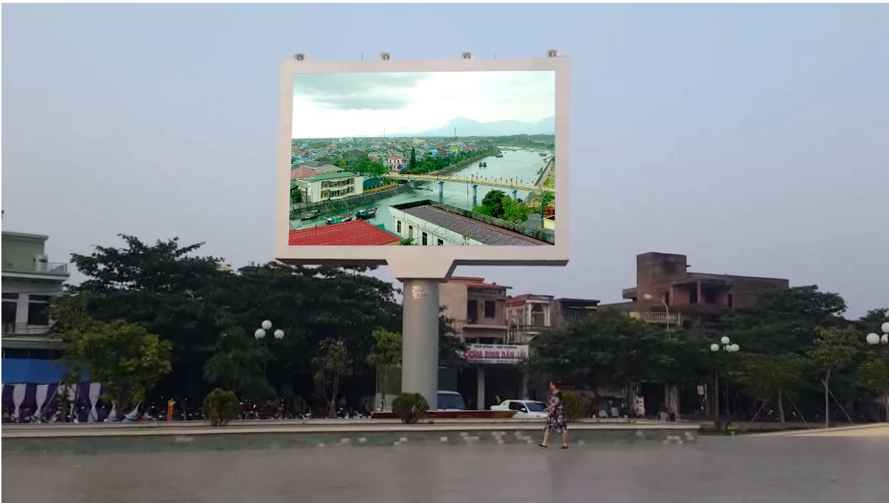 Thi công màn hình Led P8 ngoài trời