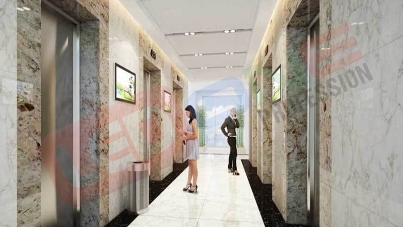 Màn hình quảng cáo trong thang máy