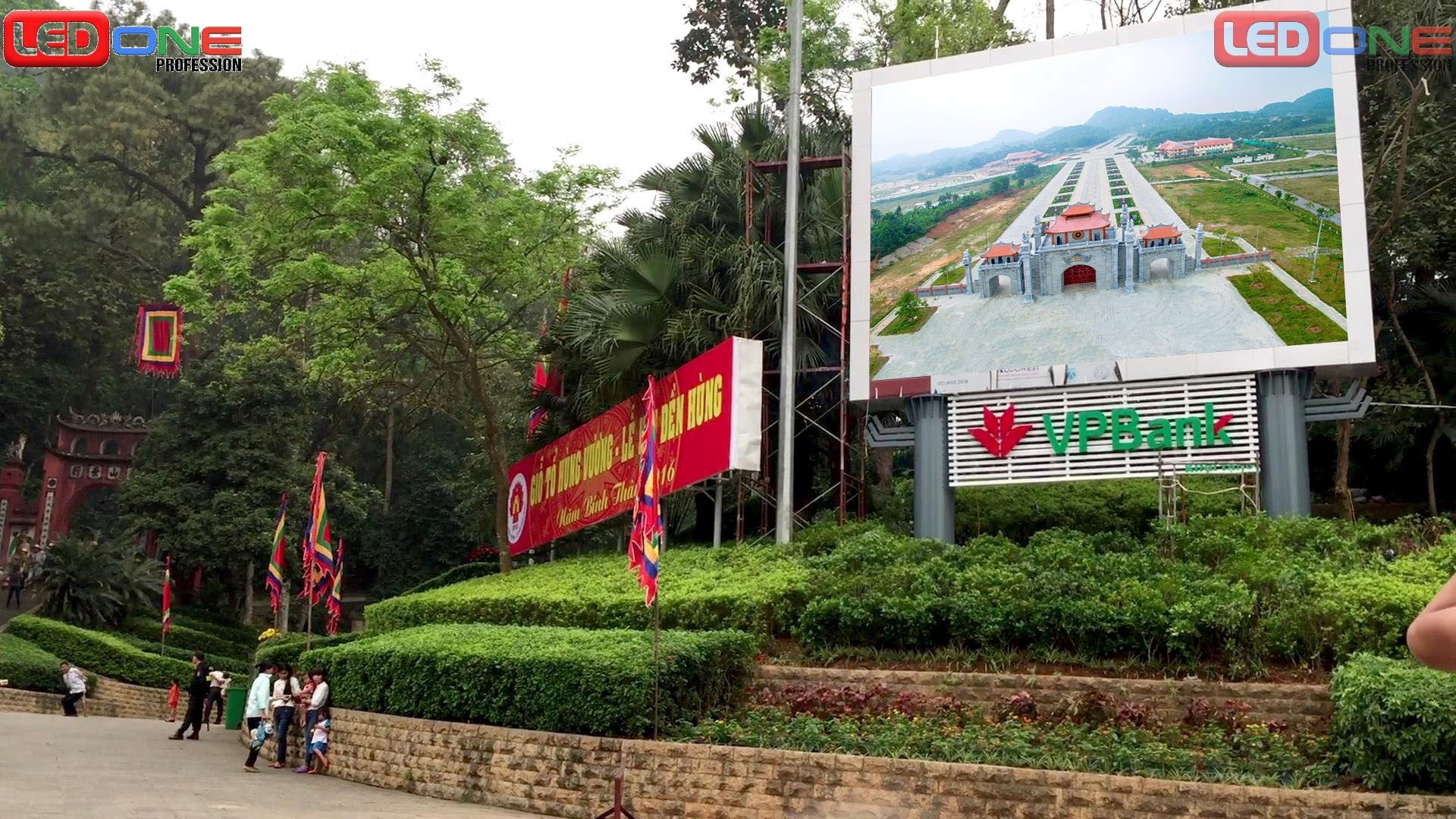 Thi công màn hình led p4 ngoài trời